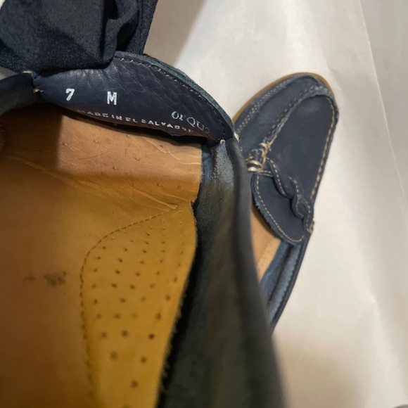 Blue leather shoes - Picture 12 of 15